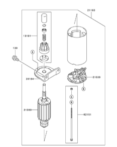 Fh680v-Hs07 Starter Diagram and Parts List for ENFORCER54 53AI3AGT750-23HP Cub Cadet Lawn Tractor